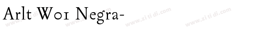 Arlt W01 Negra字体转换